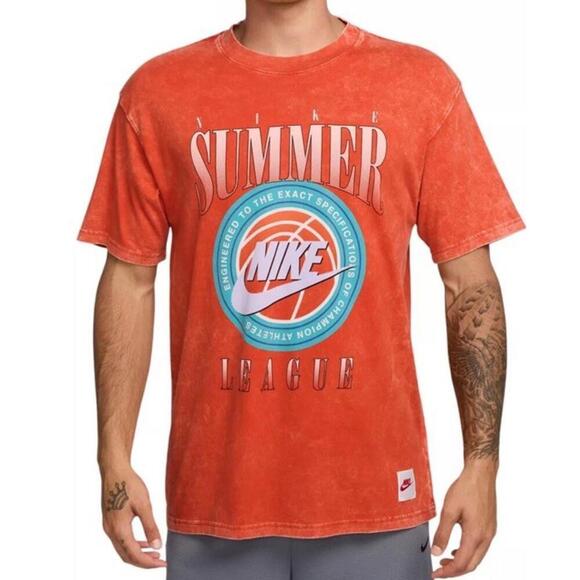 Nike Other - $45 Nike Max90 Summer League Basketball Black T-Shirt HJ3434 633 Men’s Medium